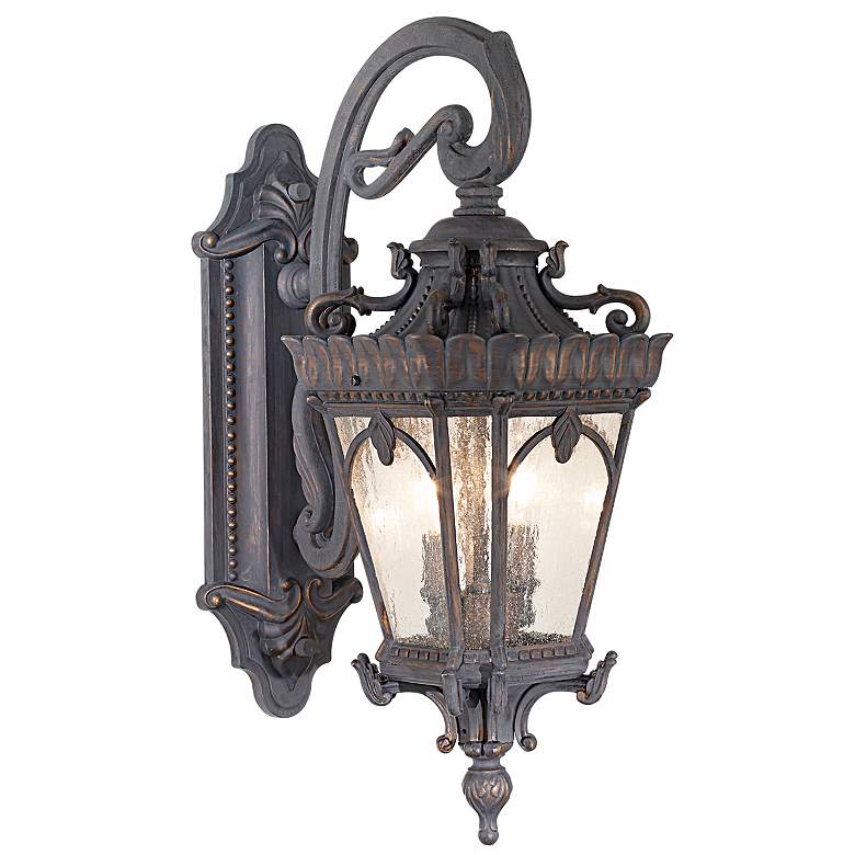 Image 1 Kichler Tournai 24" High Traditional Scroll Arm Outdoor Wall Light