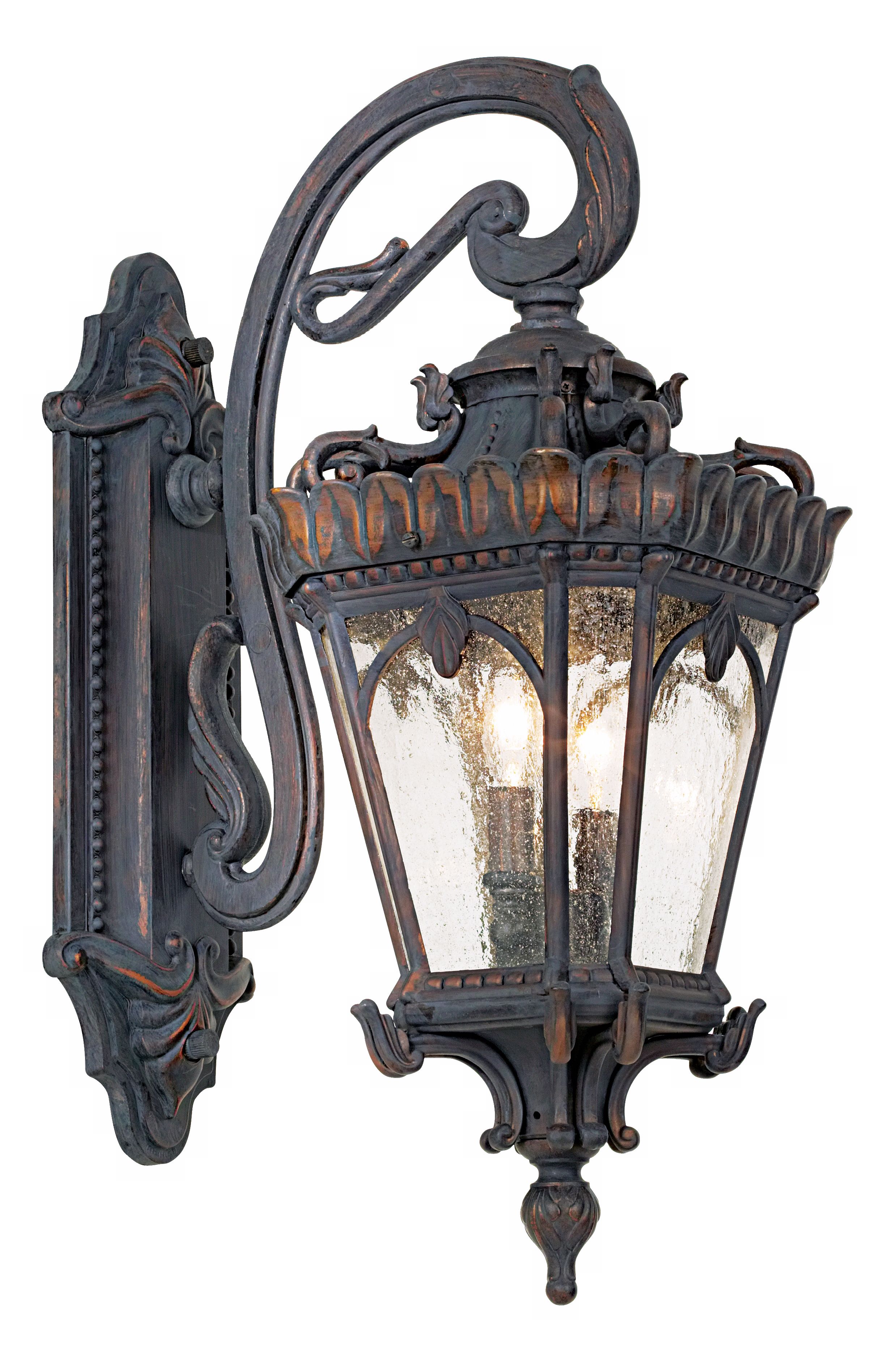 Image 2 Kichler Tournai 24" High Traditional Scroll Arm Outdoor Wall Light more views