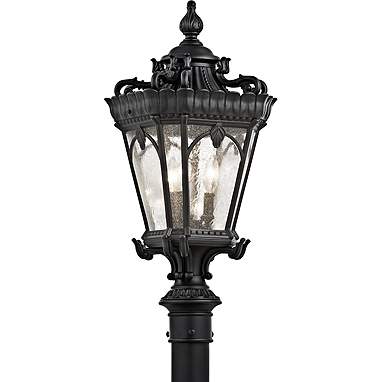 Kichler Tournai 27" High Black Outdoor Post Light