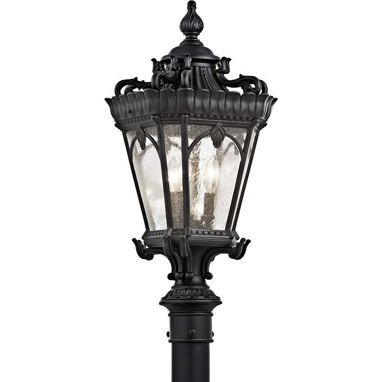 Image 2 Kichler Tournai 27 inch High Black Outdoor Post Light