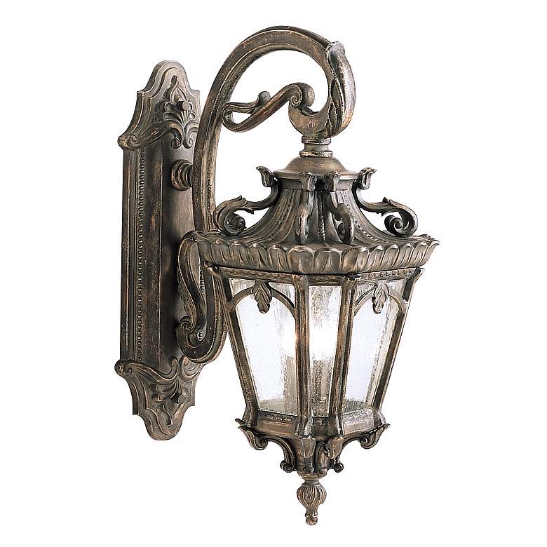 Image 1 Kichler Tournai 29" High Traditional Scroll Lantern Outdoor Wall Light