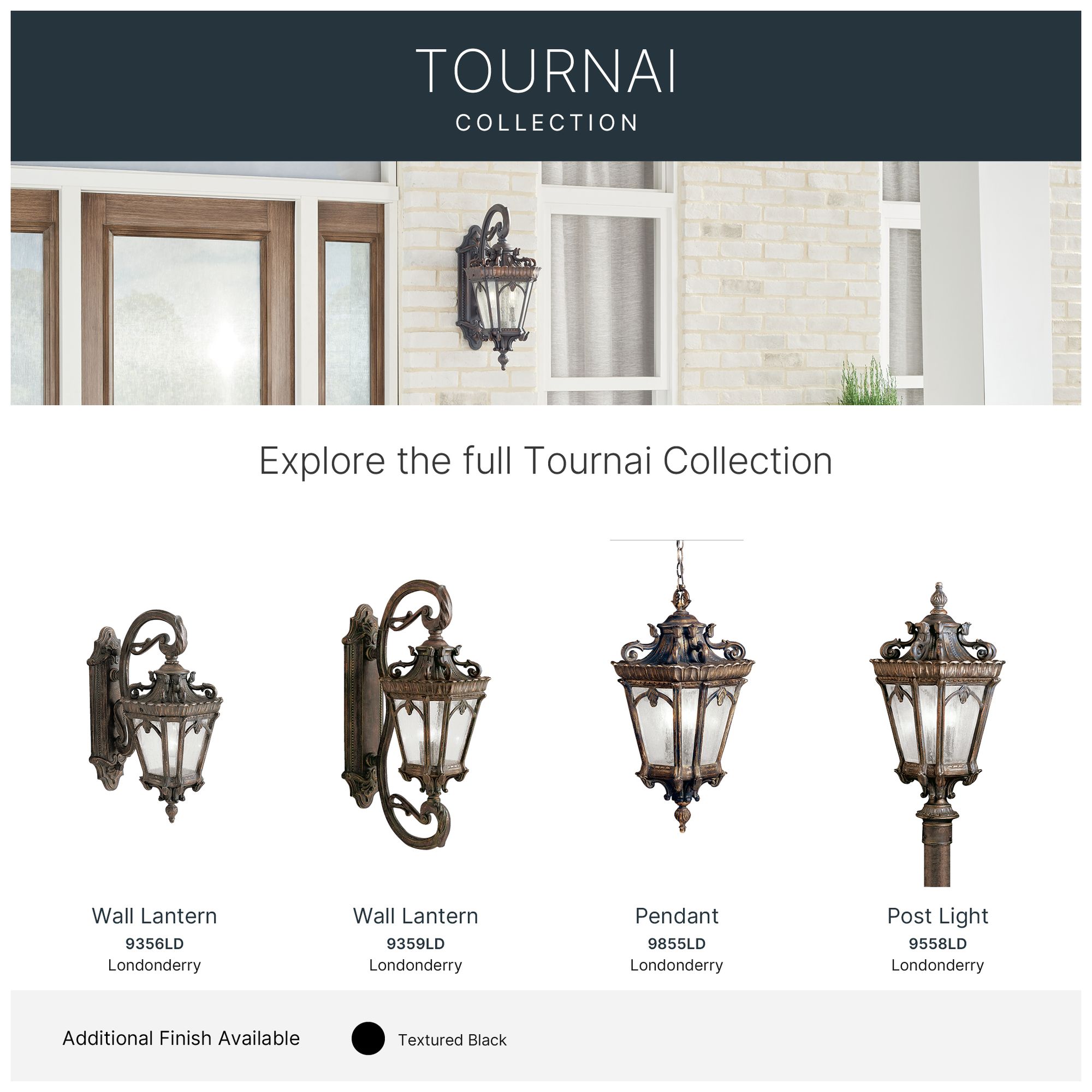 Image 7 Kichler Tournai 29" High Traditional Scroll Lantern Outdoor Wall Light more views