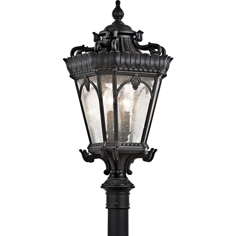Image 2 Kichler Tournai 30" High Black Outdoor Post Light