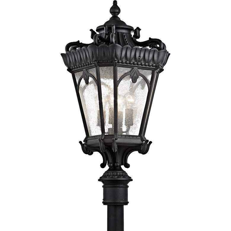 Image 1 Kichler Tournai 37 1/2" High Black Outdoor Post Light