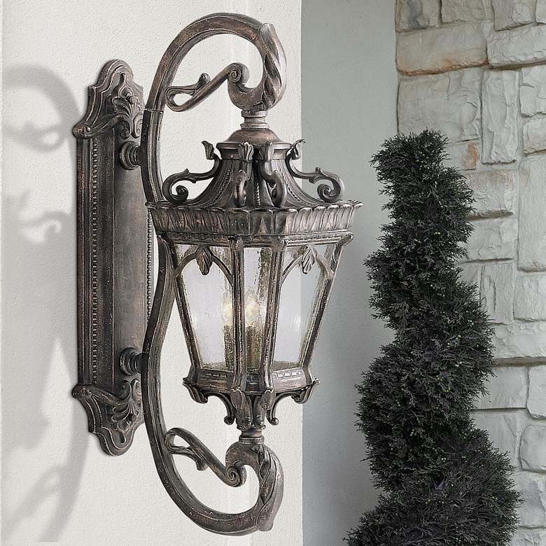 Image 1 Kichler Tournai Collection 38 inch High Large Outdoor Wall Light