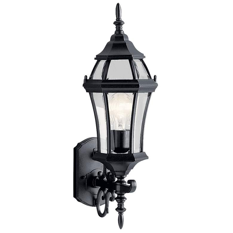 Image 1 Kichler Townhouse 21 1/2" High Black Outdoor Wall Light