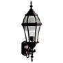 2_Kichler Townhouse 27" Traditional Black Outdoor Lantern Wall Light