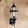 1_Kichler Townhouse 27" Traditional Black Outdoor Lantern Wall Light