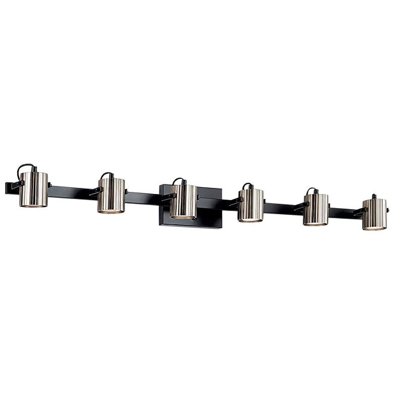 Image 1 Kichler Trabek 6-Light Black Track Fixture