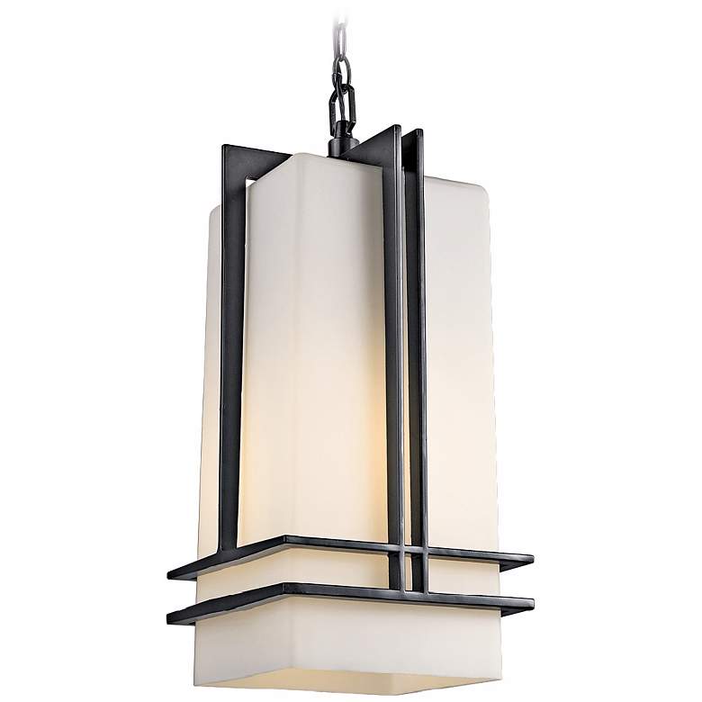 Image 2 Kichler Tremillo Collection 17" High Black Outdoor Hanging Light