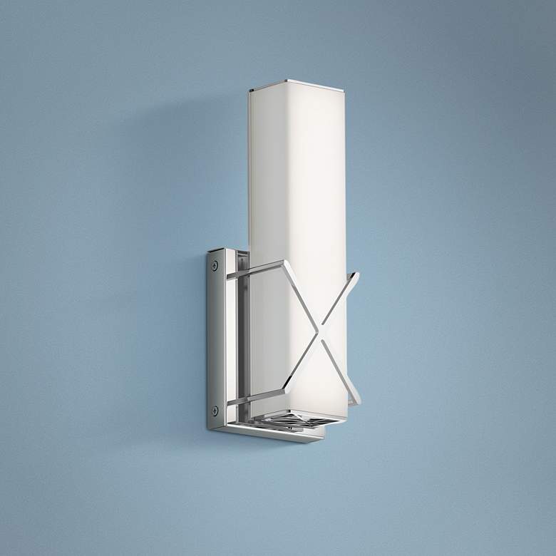 Image 1 Kichler Trinsic 12" High Chrome LED Wall Sconce