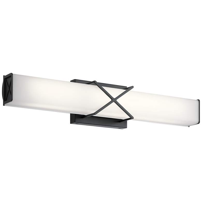 Image 1 Kichler Trinsic 22" Wide Matte Black LED Vanity Bath Light