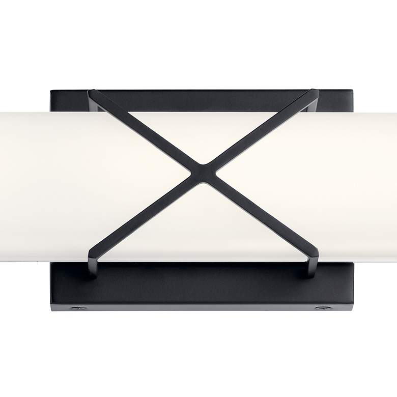 Image 3 Kichler Trinsic 22" Wide Matte Black LED Vanity Bath Light more views