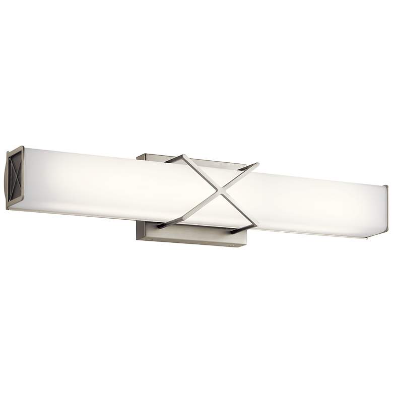 Image 1 Kichler Trinsic 22"W Brushed Nickel 2-Light LED Linear Bath Light