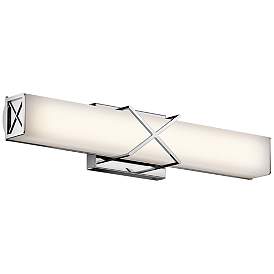Image2 of Kichler Trinsic 22"W Chrome 2-Light LED Linear Bath Light