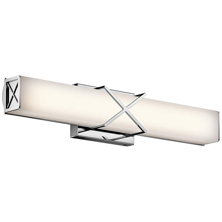 Image 2 Kichler Trinsic 22 inchW Chrome 2-Light LED Linear Bath Light