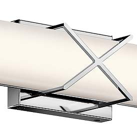 Image4 of Kichler Trinsic 22"W Chrome 2-Light LED Linear Bath Light more views