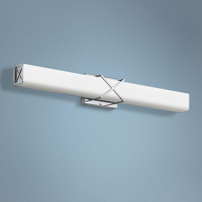 Image 1 Kichler Trinsic 32" Wide Chrome 3-Light LED Bath Light
