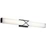 1_Kichler Trinsic 32" Wide Matte Black LED Bath Light