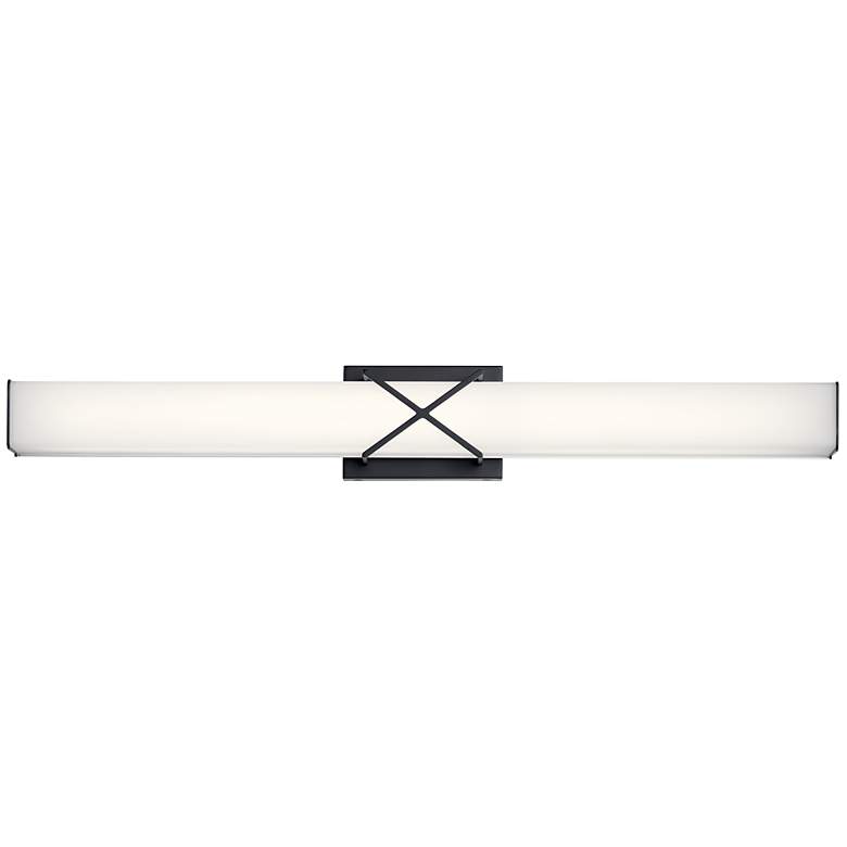 Image 3 Kichler Trinsic 32" Wide Matte Black LED Bath Light more views