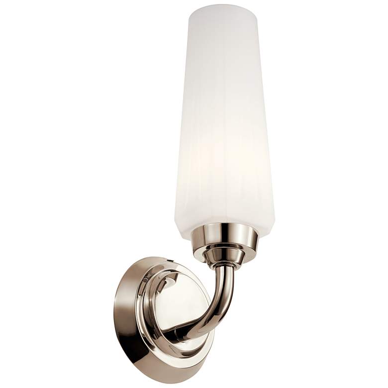Image 1 Kichler Truby 12 1/2 inch High Polished Nickel Wall Sconce