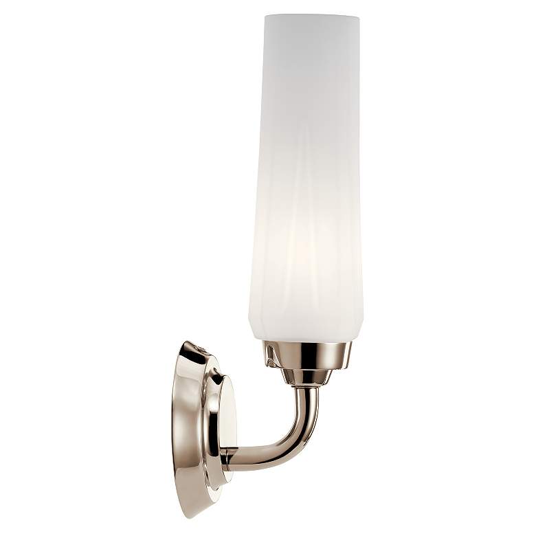 Image 2 Kichler Truby 12 1/2 inch High Polished Nickel Wall Sconce more views