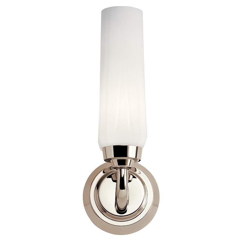 Image 3 Kichler Truby 12 1/2 inch High Polished Nickel Wall Sconce more views