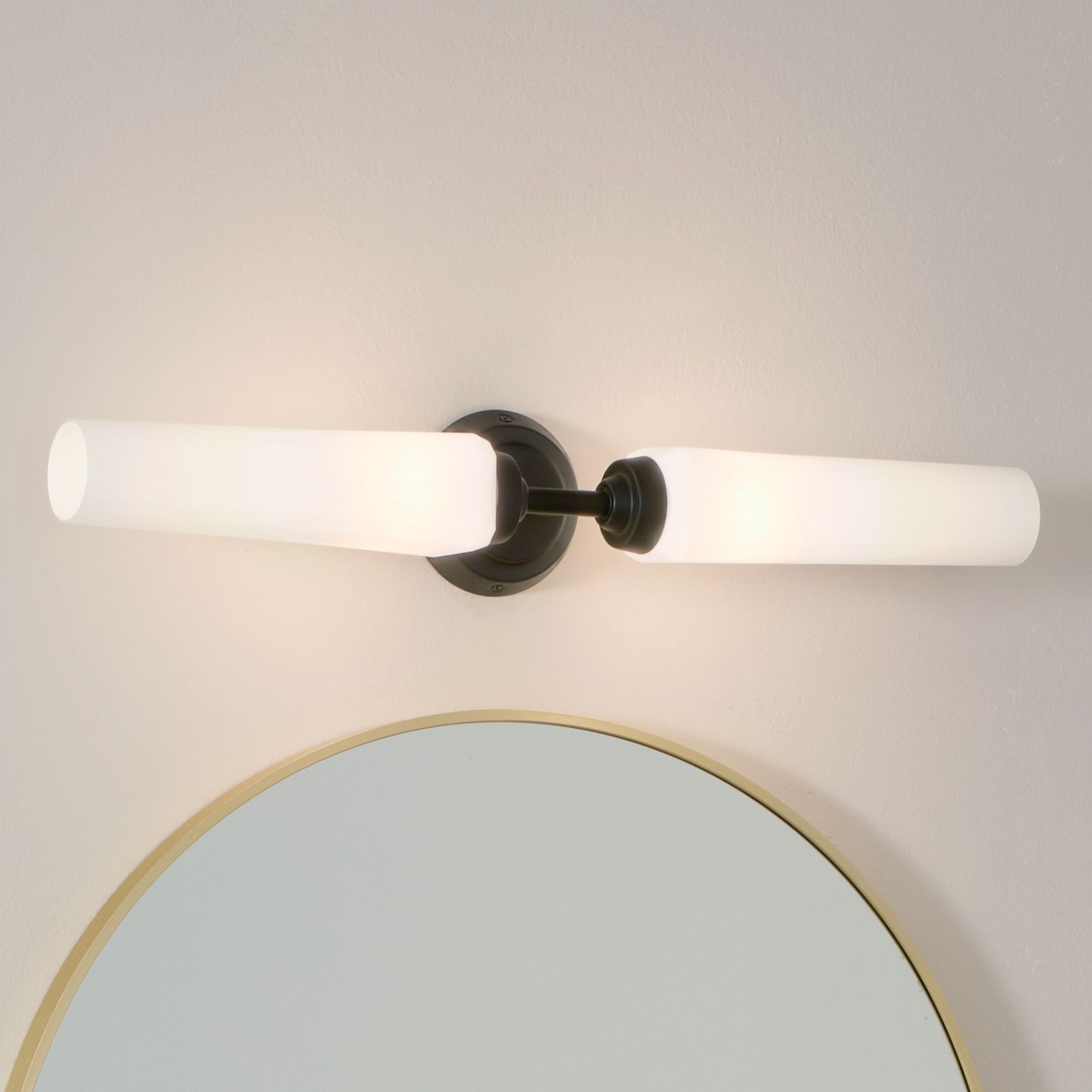 Kichler Truby 25 3/4" Wide Black Vanity 2-Light Bath Light