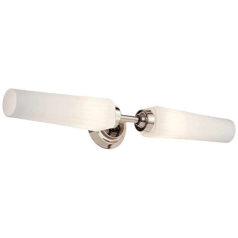 Image 1 Kichler Truby 25 1/2 inch Wide Polished Nickel Bath Light