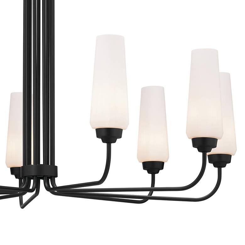 Image 4 Kichler Truby 38" Wide Black Steel 9-Light Chandelier more views
