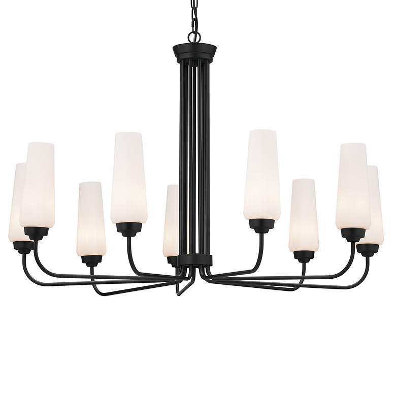Image 5 Kichler Truby 38" Wide Black Steel 9-Light Chandelier more views