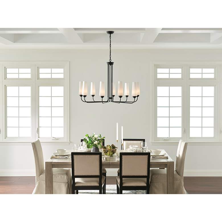 Image 7 Kichler Truby 38" Wide Black Steel 9-Light Chandelier more views