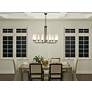 Kichler Truby 38" Wide Black Steel 9-Light Chandelier in scene