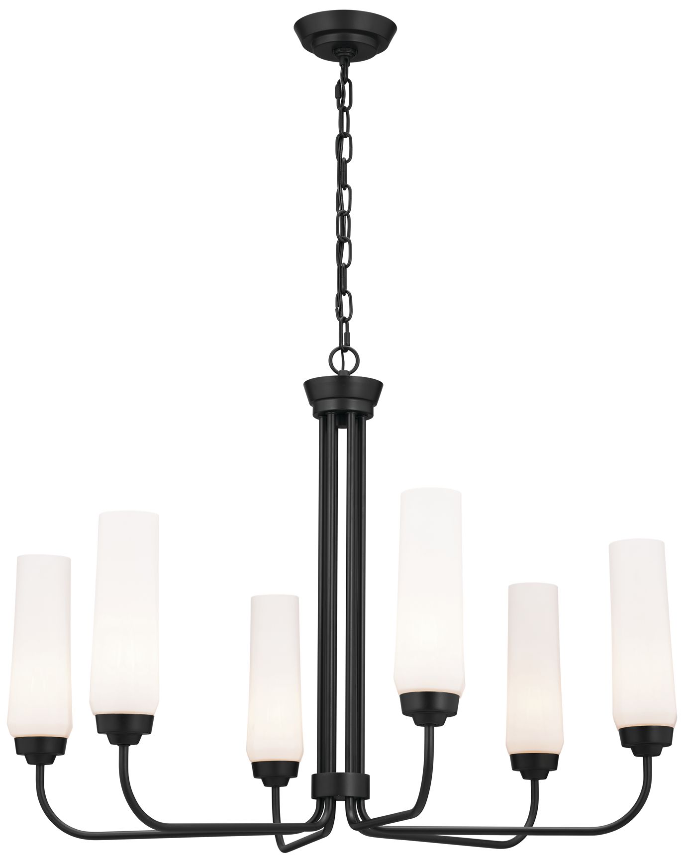 Image 6 Kichler Truby 6-Light Modern Uplight Chandelier more views