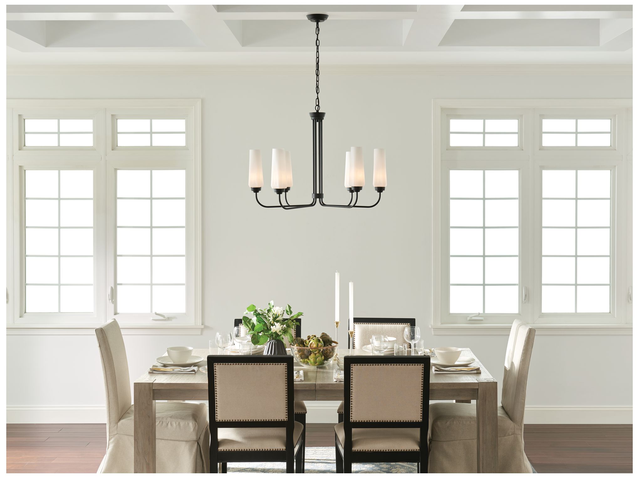 Image 7 Kichler Truby 6-Light Modern Uplight Chandelier more views