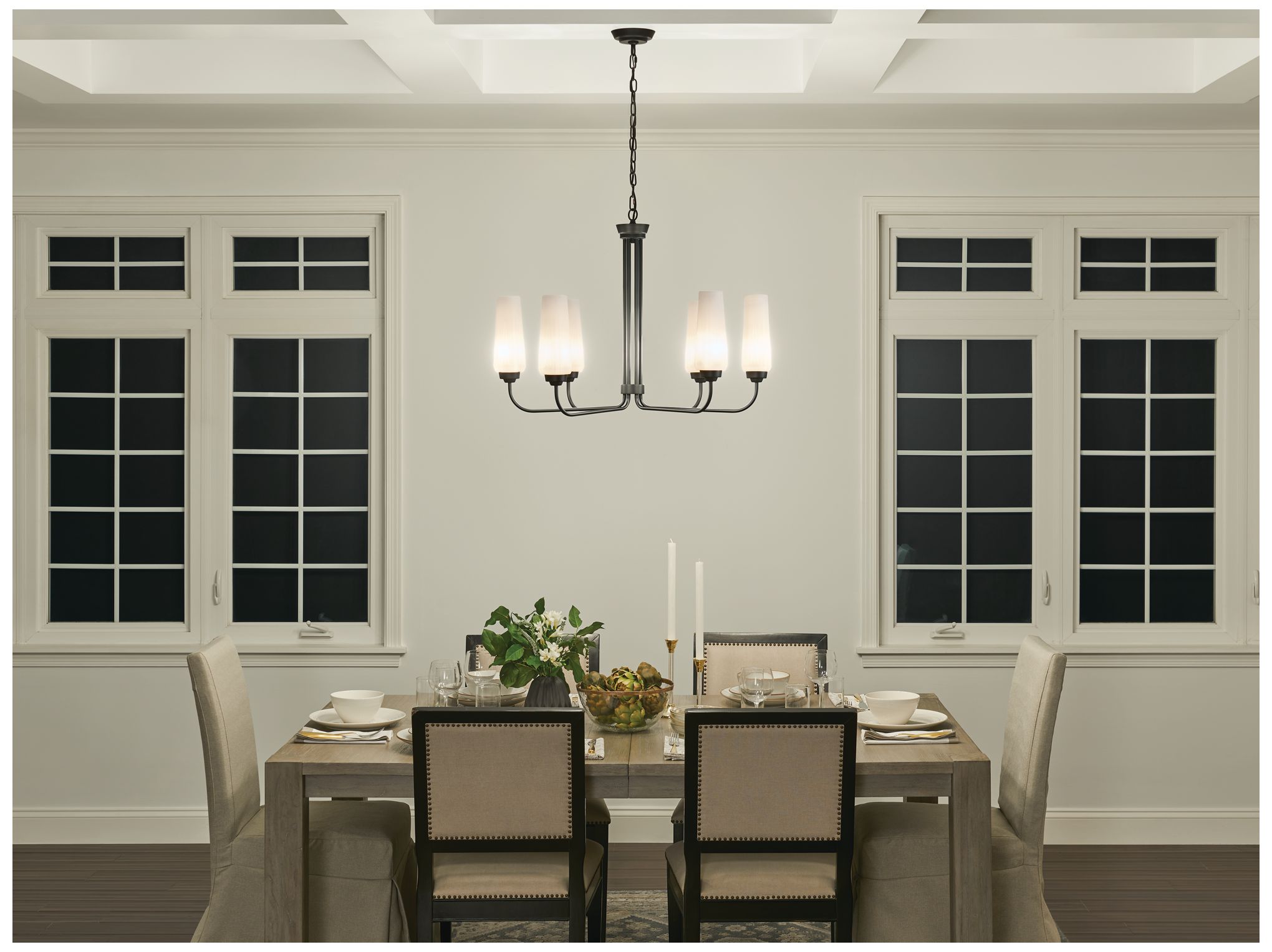 Kichler Truby 6-Light Modern Uplight Chandelier
