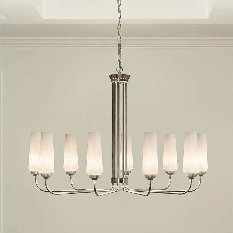 Image 1 Kichler Truby Chandelier 9Lt