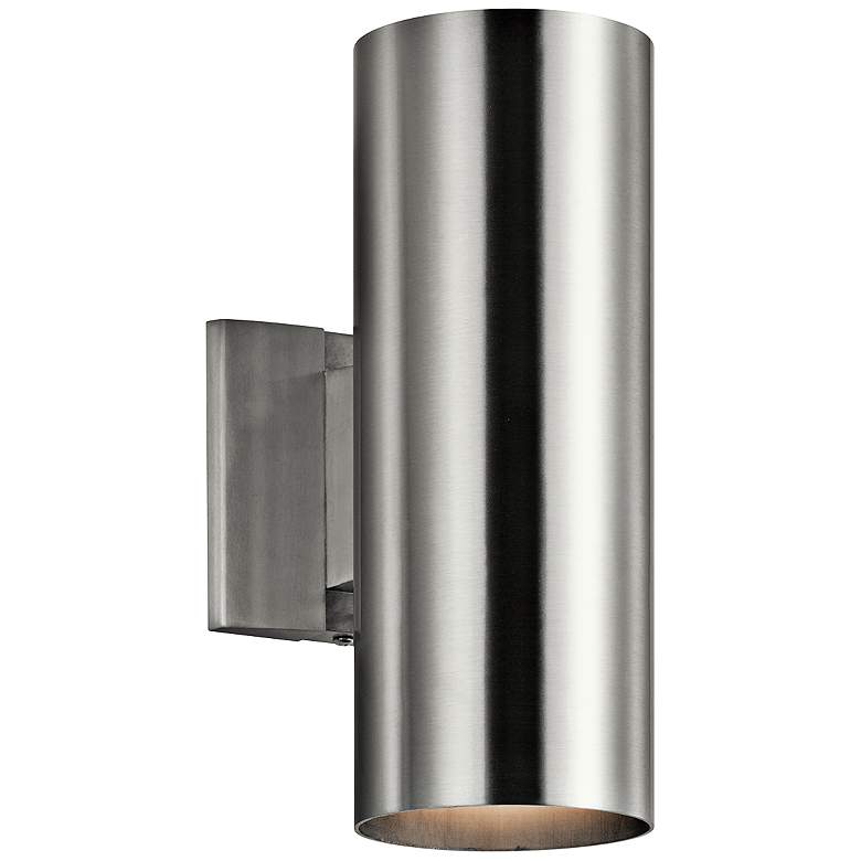 Kichler Tube 12&quot; High Aluminum Up/Down Outdoor Wall Light