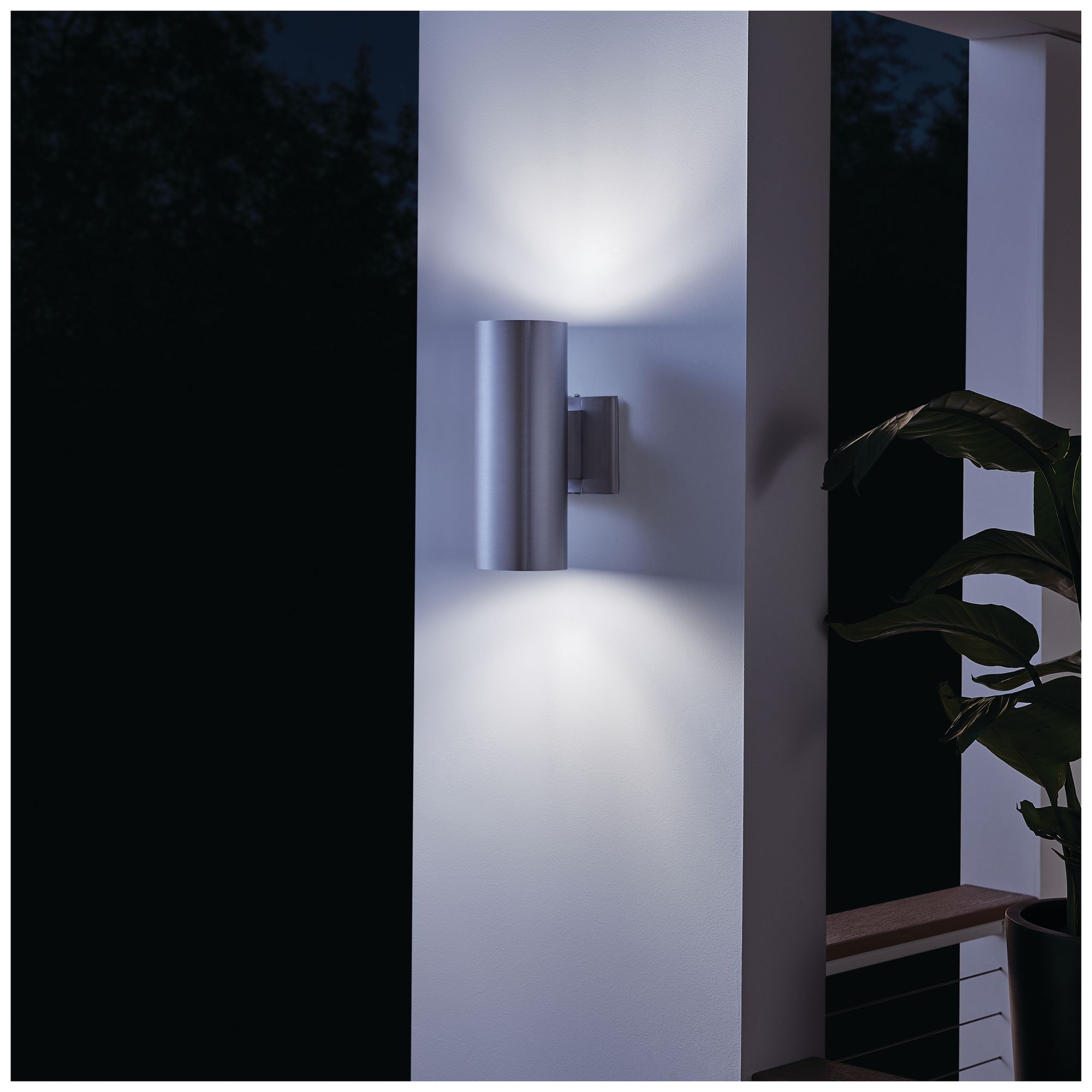 Kichler Tube 12" High Aluminum Up/Down Outdoor Wall Light