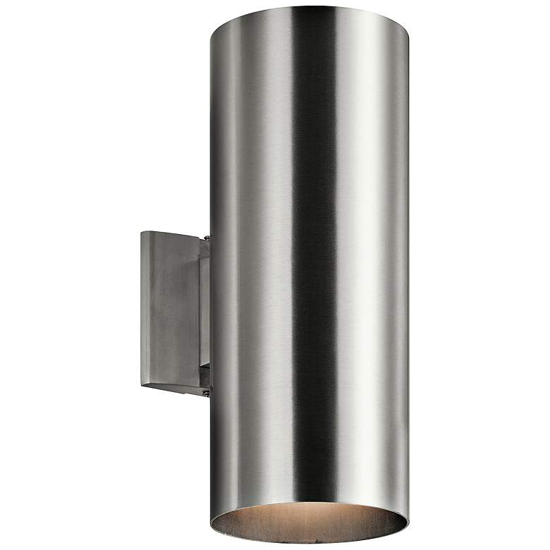 Image 1 Kichler Tube 15 inch High Aluminum Up/Down Outdoor Wall Light