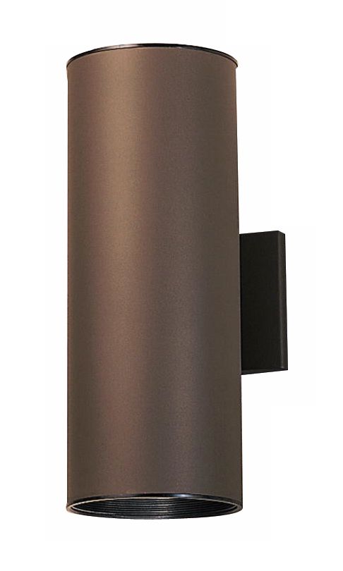 Kichler Tube 15" High Bronze Up/Down Tube Light 34246 Lamps Plus