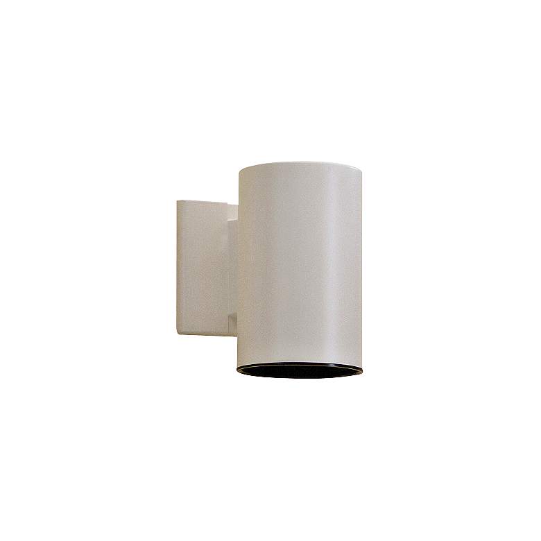 Image 1 Kichler Tube 7" High White Finish Modern Dark Sky Outdoor Wall Light
