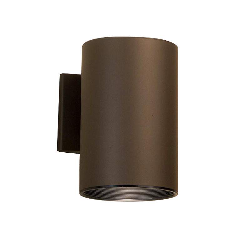 Image 1 Kichler Tube Lite 7 3/4 inch High Modern Bronze Dark Sky Outdoor Light