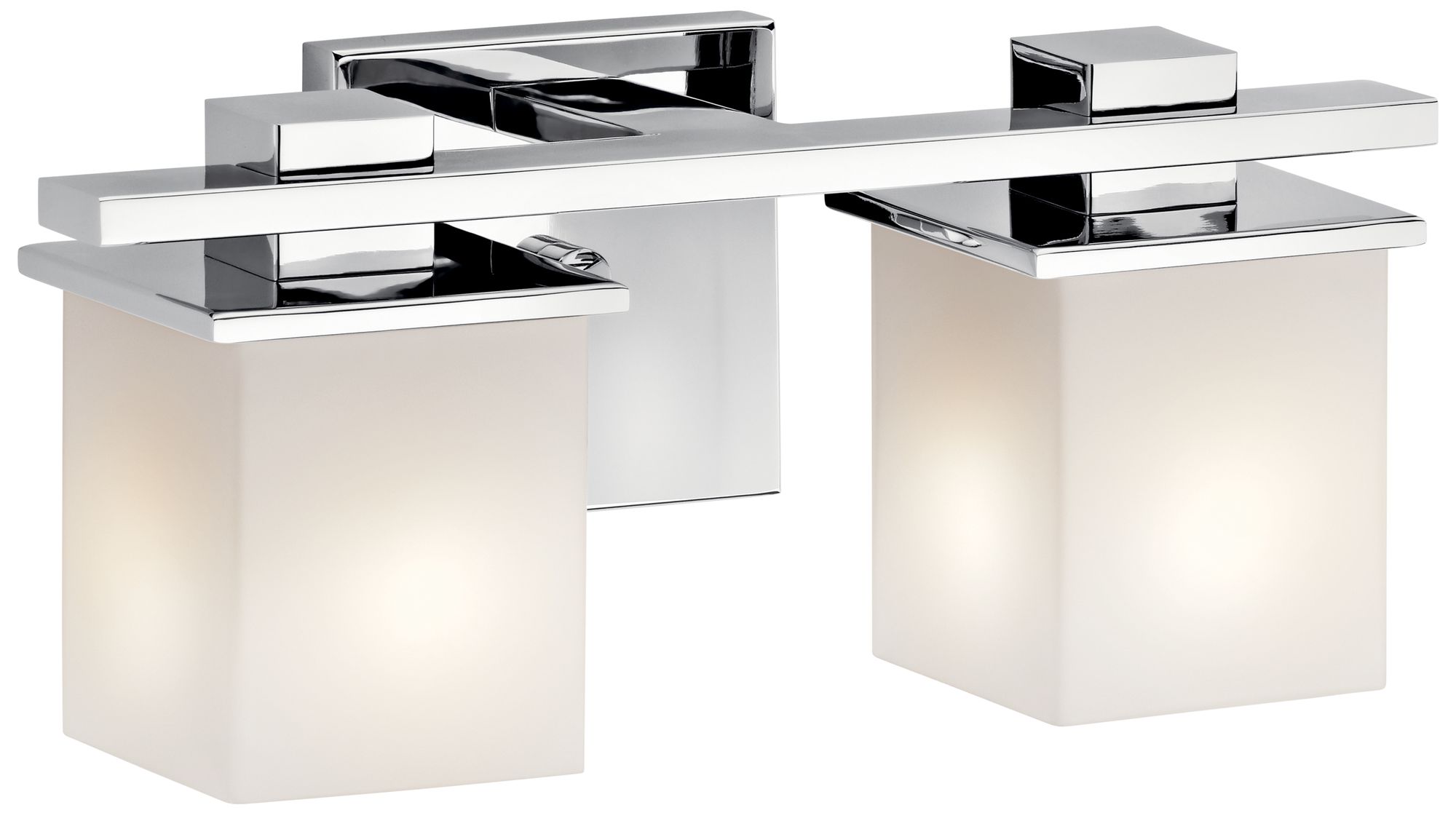 Image 5 Kichler Tully 15" Wide Chrome Opal 2-Light Bath Sconce more views