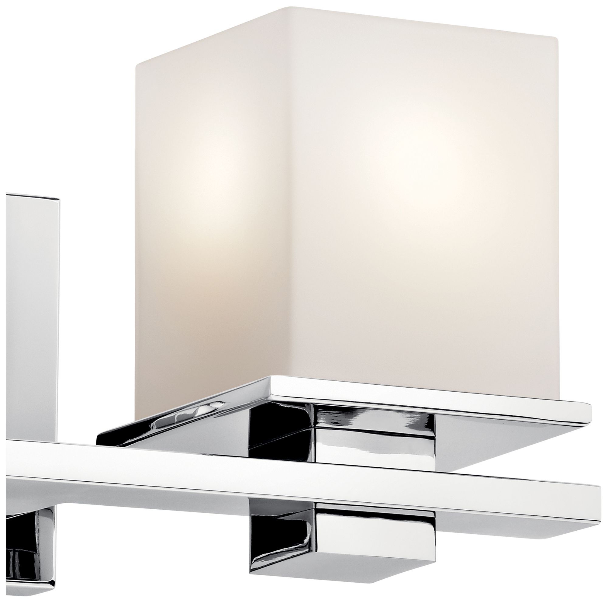 Kichler Tully 15" Wide Chrome Opal 2-Light Bath Sconce