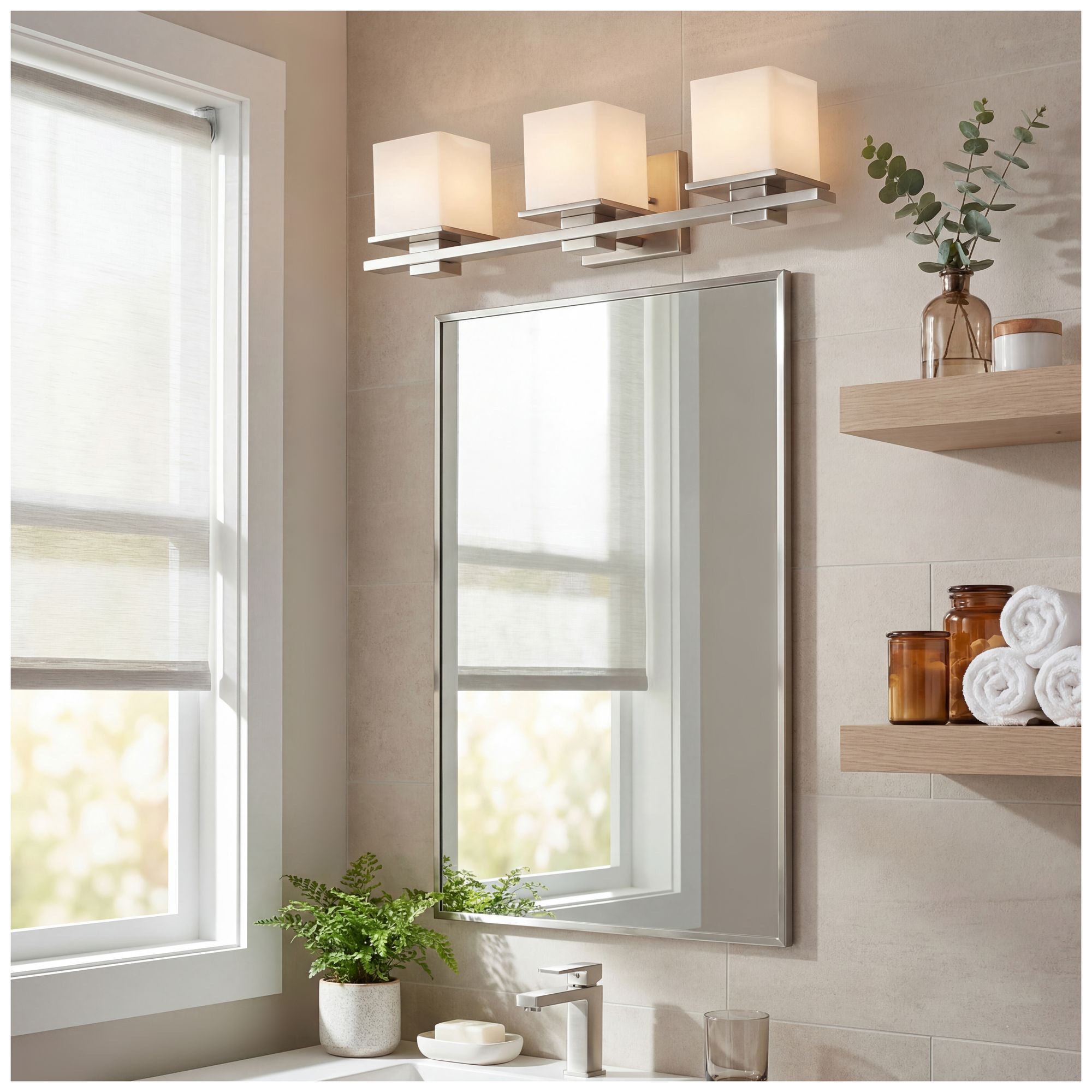 Kichler Tully 24" Wide Antique Pewter 3-Light Bath Light