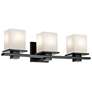 3_Kichler Tully 24" Wide Black 3-Light Bath Light