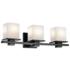 Kichler Tully 24" Wide Black 3-Light Bath Light