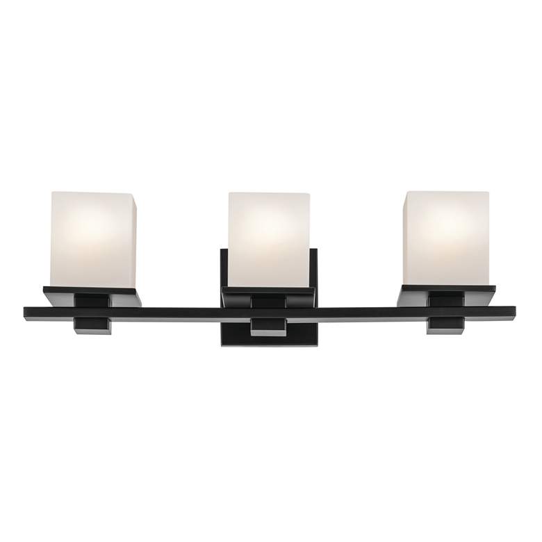 Image 5 Kichler Tully 24" Wide Black 3-Light Bath Light more views