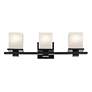5_Kichler Tully 24" Wide Black 3-Light Bath Light more views